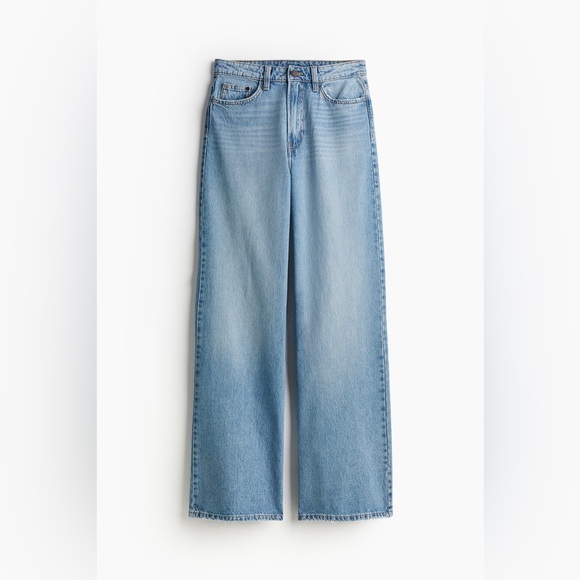 H&M AVA ULTRA HIGH RISE WIDE LEG JEANS Size 8 - Picture 7 of 9
